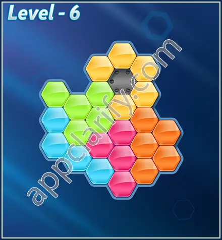 Block! Hexa Puzzle Rotate Challenger Level 6 Solution