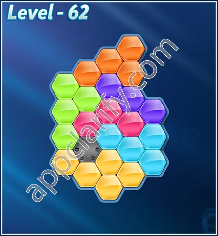 Block! Hexa Puzzle Rotate Challenger Level 62 Solution