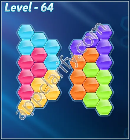 Block! Hexa Puzzle Rotate Challenger Level 64 Solution