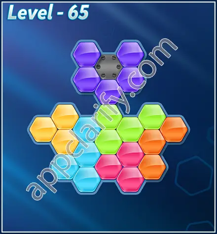 Block! Hexa Puzzle Rotate Challenger Level 65 Solution