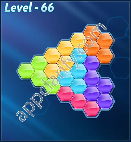 Block! Hexa Puzzle Rotate Challenger Level 66 Solution