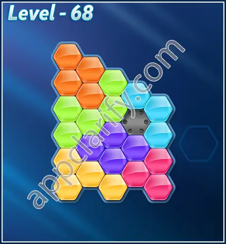 Block! Hexa Puzzle Rotate Challenger Level 68 Solution