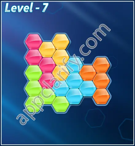 Block! Hexa Puzzle Rotate Challenger Level 7 Solution