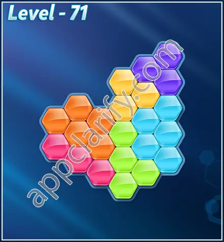 Block! Hexa Puzzle Rotate Challenger Level 71 Solution