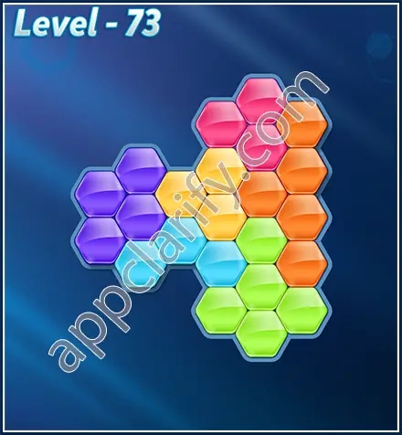 Block! Hexa Puzzle Rotate Challenger Level 73 Solution