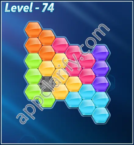 Block! Hexa Puzzle Rotate Challenger Level 74 Solution