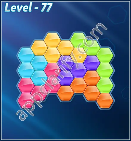 Block! Hexa Puzzle Rotate Challenger Level 77 Solution