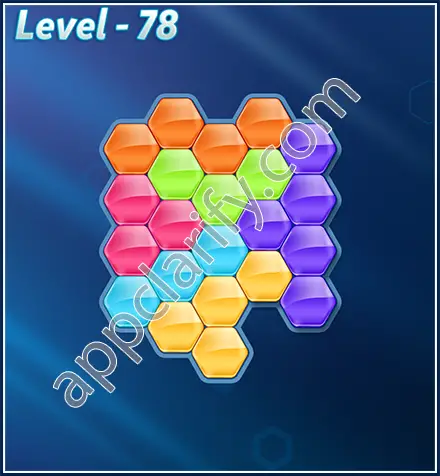 Block! Hexa Puzzle Rotate Challenger Level 78 Solution