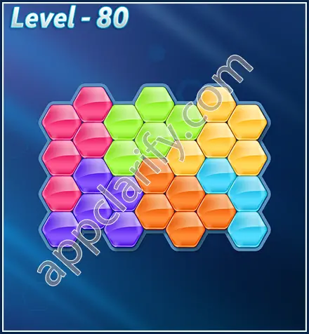Block! Hexa Puzzle Rotate Challenger Level 80 Solution