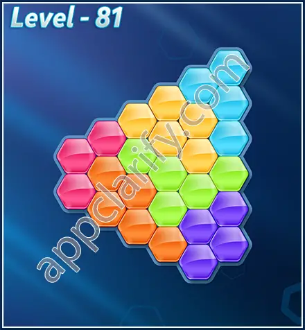 Block! Hexa Puzzle Rotate Challenger Level 81 Solution