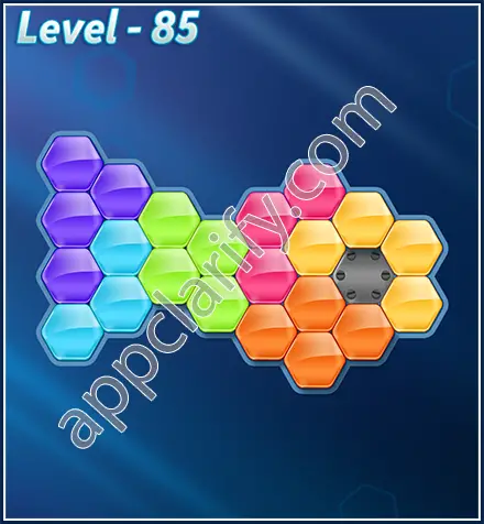 Block! Hexa Puzzle Rotate Challenger Level 85 Solution