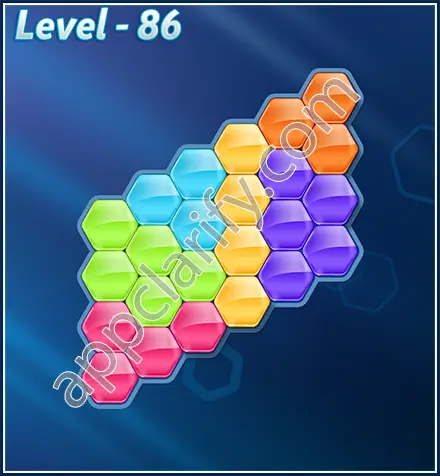 Block! Hexa Puzzle Rotate Challenger Level 86 Solution