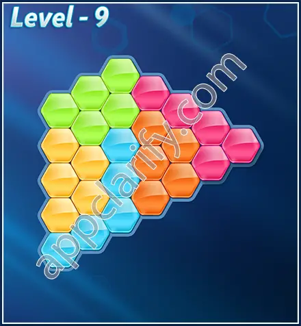 Block! Hexa Puzzle Rotate Challenger Level 9 Solution