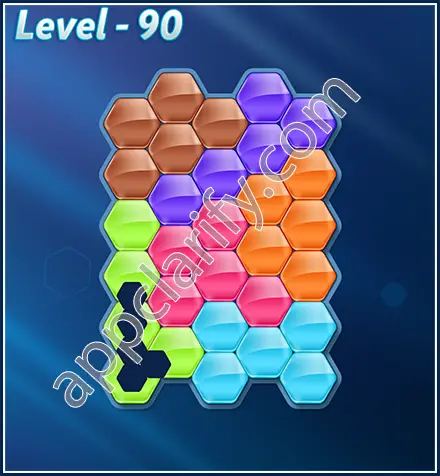 Block! Hexa Puzzle Rotate Challenger Level 90 Solution