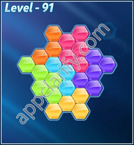 Block! Hexa Puzzle Rotate Challenger Level 91 Solution