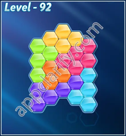 Block! Hexa Puzzle Rotate Challenger Level 92 Solution