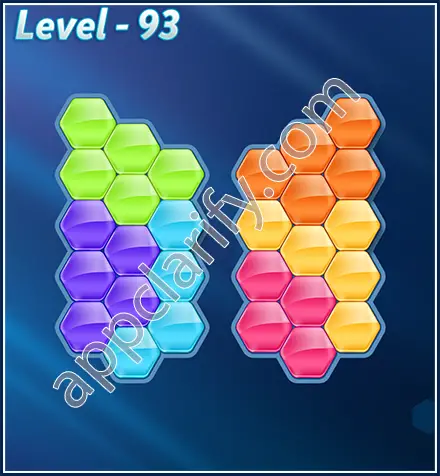 Block! Hexa Puzzle Rotate Challenger Level 93 Solution