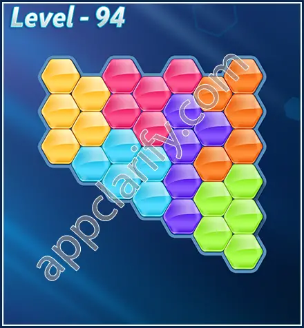 Block! Hexa Puzzle Rotate Challenger Level 94 Solution