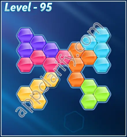 Block! Hexa Puzzle Rotate Challenger Level 95 Solution