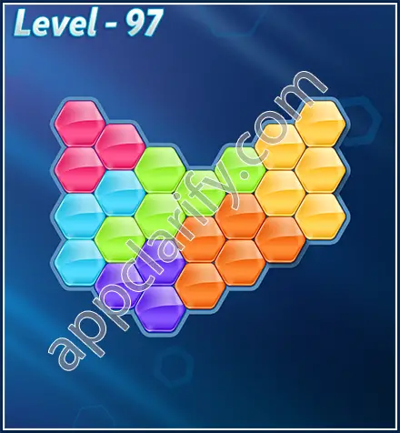 Block! Hexa Puzzle Rotate Challenger Level 97 Solution