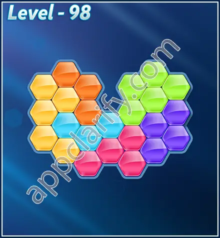 Block! Hexa Puzzle Rotate Challenger Level 98 Solution