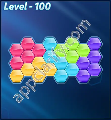 Block! Hexa Puzzle Rotate Rookie Level 100 Solution