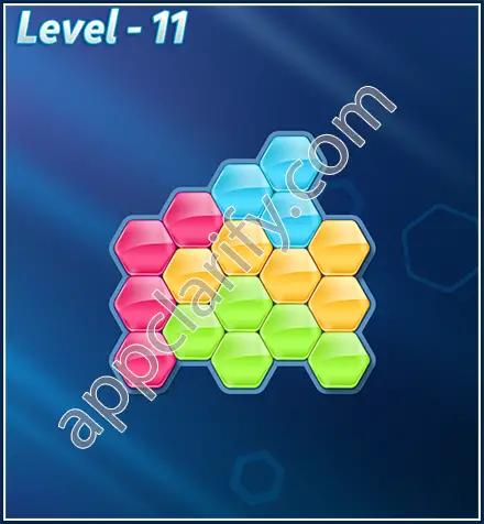Block! Hexa Puzzle Rotate Rookie Level 11 Solution