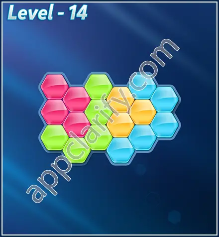 Block! Hexa Puzzle Rotate Rookie Level 14 Solution