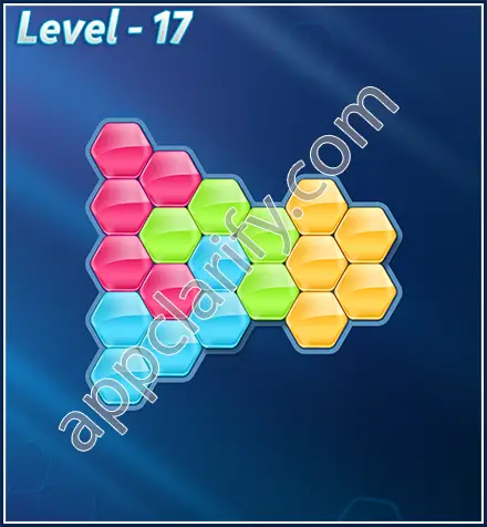 Block! Hexa Puzzle Rotate Rookie Level 17 Solution