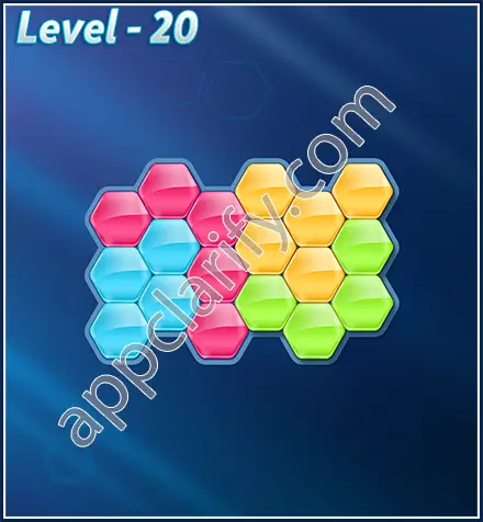 Block! Hexa Puzzle Rotate Rookie Level 20 Solution