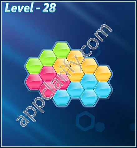 Block! Hexa Puzzle Rotate Rookie Level 28 Solution
