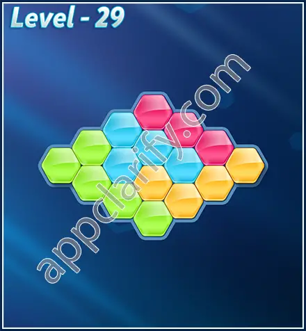 Block! Hexa Puzzle Rotate Rookie Level 29 Solution