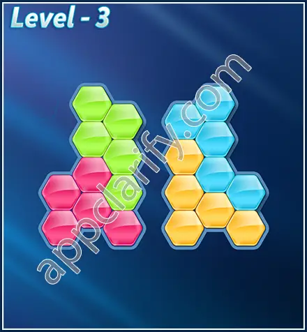 Block! Hexa Puzzle Rotate Rookie Level 3 Solution