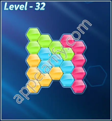 Block! Hexa Puzzle Rotate Rookie Level 32 Solution