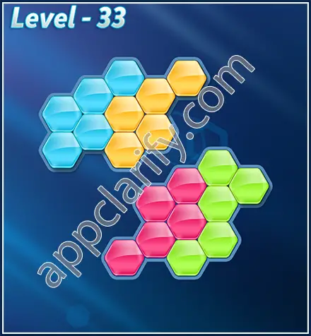 Block! Hexa Puzzle Rotate Rookie Level 33 Solution