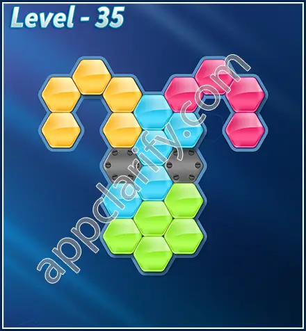 Block! Hexa Puzzle Rotate Rookie Level 35 Solution