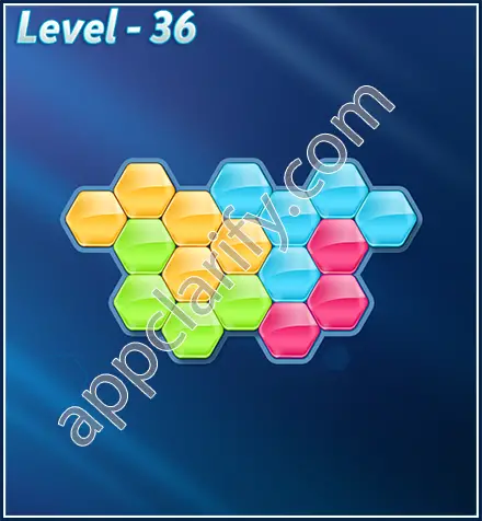 Block! Hexa Puzzle Rotate Rookie Level 36 Solution