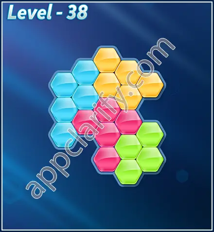 Block! Hexa Puzzle Rotate Rookie Level 38 Solution