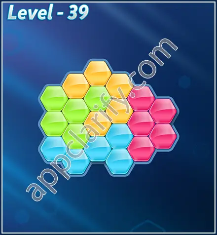 Block! Hexa Puzzle Rotate Rookie Level 39 Solution