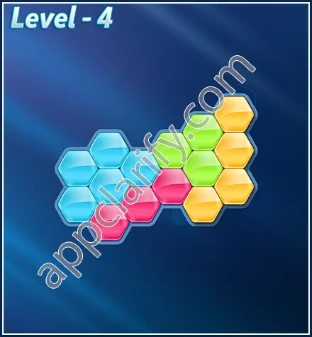 Block! Hexa Puzzle Rotate Rookie Level 4 Solution