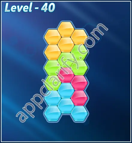 Block! Hexa Puzzle Rotate Rookie Level 40 Solution