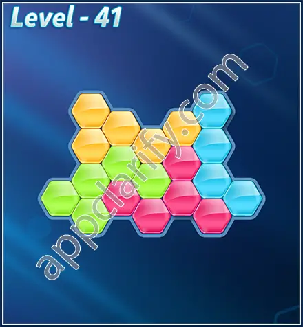 Block! Hexa Puzzle Rotate Rookie Level 41 Solution