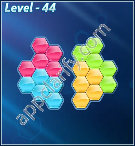 Block! Hexa Puzzle Rotate Rookie Level 44 Solution
