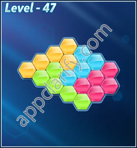 Block! Hexa Puzzle Rotate Rookie Level 47 Solution