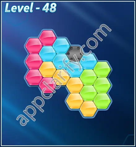 Block! Hexa Puzzle Rotate Rookie Level 48 Solution