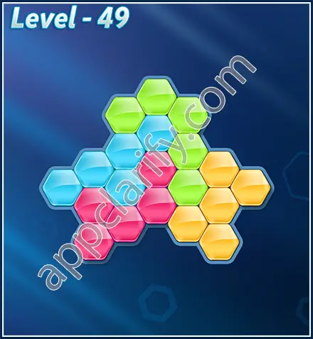 Block! Hexa Puzzle Rotate Rookie Level 49 Solution