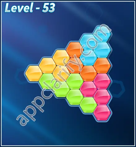 Block! Hexa Puzzle Rotate Rookie Level 53 Solution