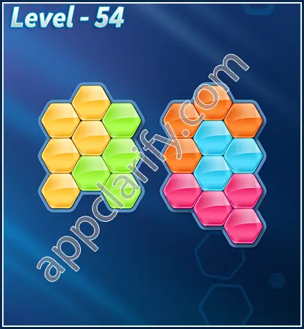 Block! Hexa Puzzle Rotate Rookie Level 54 Solution