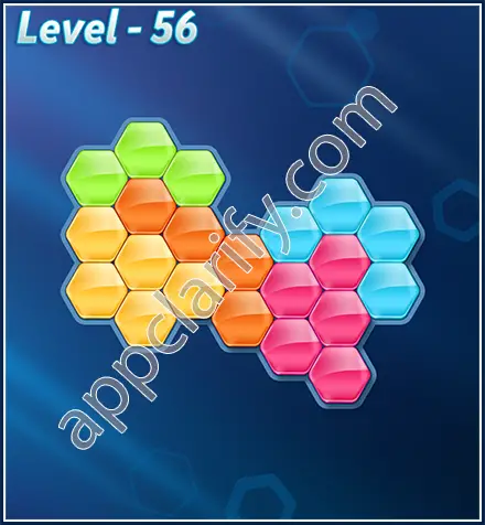 Block! Hexa Puzzle Rotate Rookie Level 56 Solution