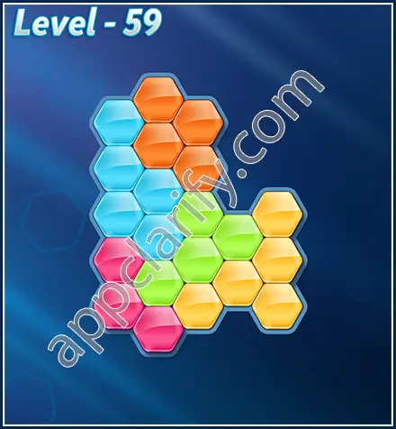 Block! Hexa Puzzle Rotate Rookie Level 59 Solution